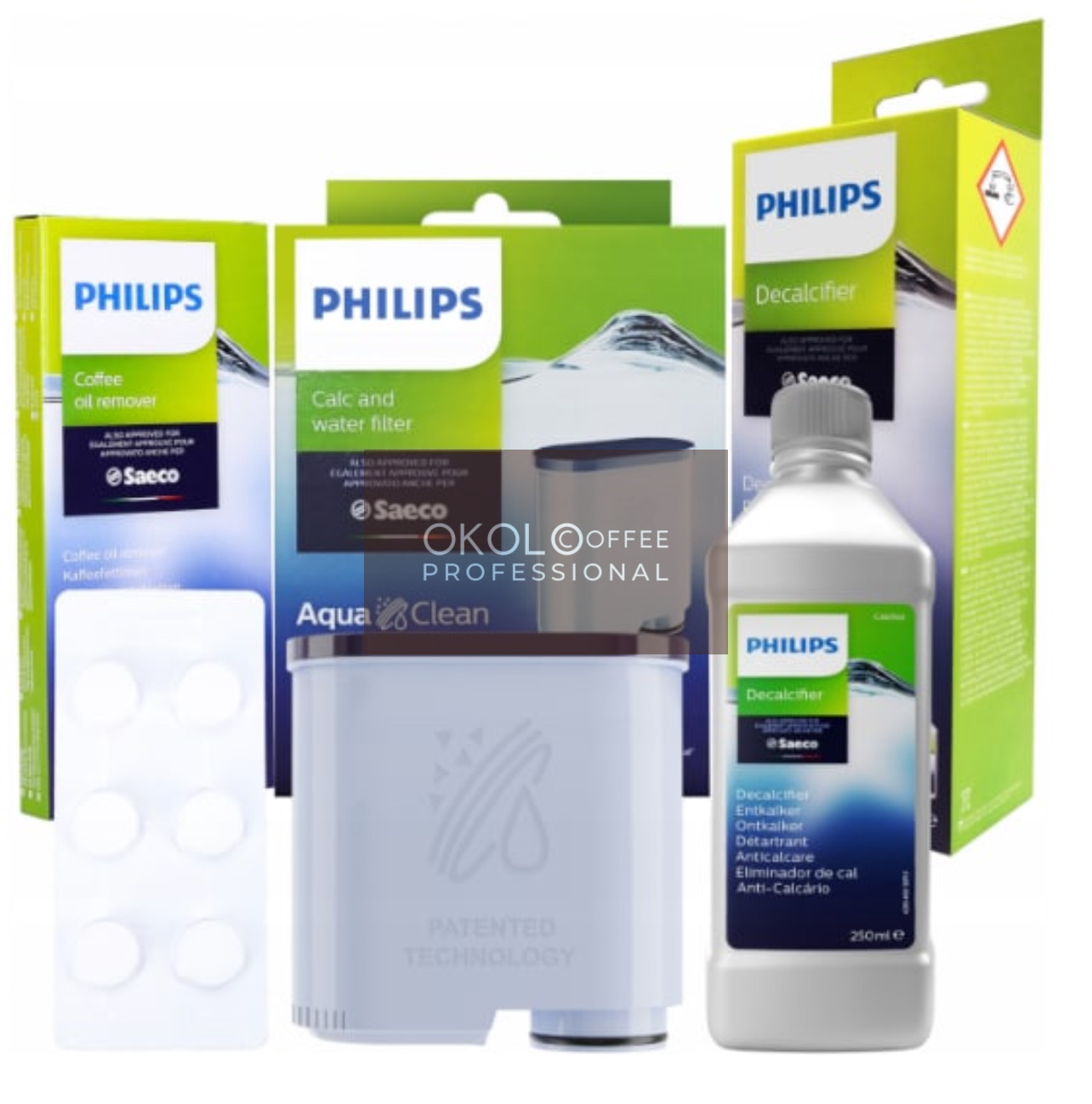 Набір Philips (Saeco) AquaClean 2 шт. PHILIPS рідина від накипу